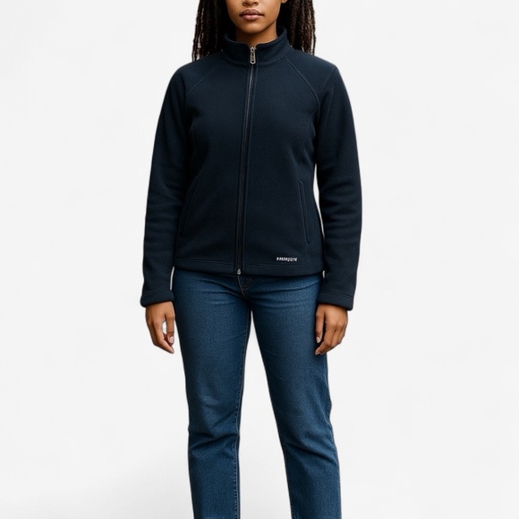 Marmot | Navy Blue Zip Up Polartec Fleece Size Medium Outdoors Active Hike - Picture 1 of 10